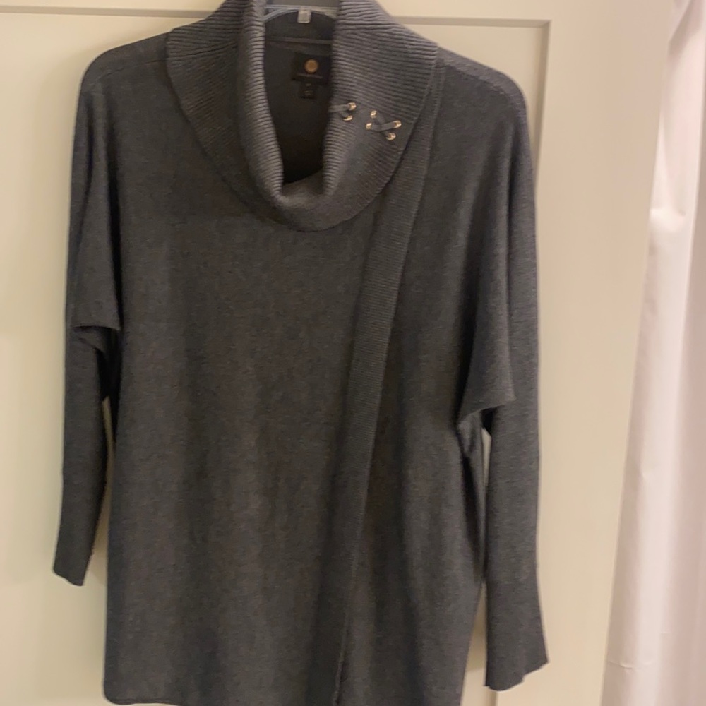 Faux wrap sweater